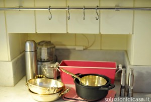 APPENDERE LE PENTOLE IN CUCINA